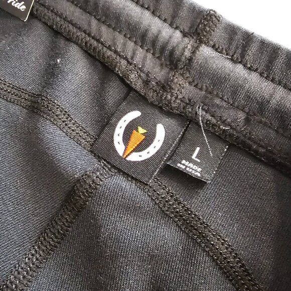 Kerrits Kids Knee Patch Performance Tights Black Size Large Equestrian NWT - Picture 5 of 10